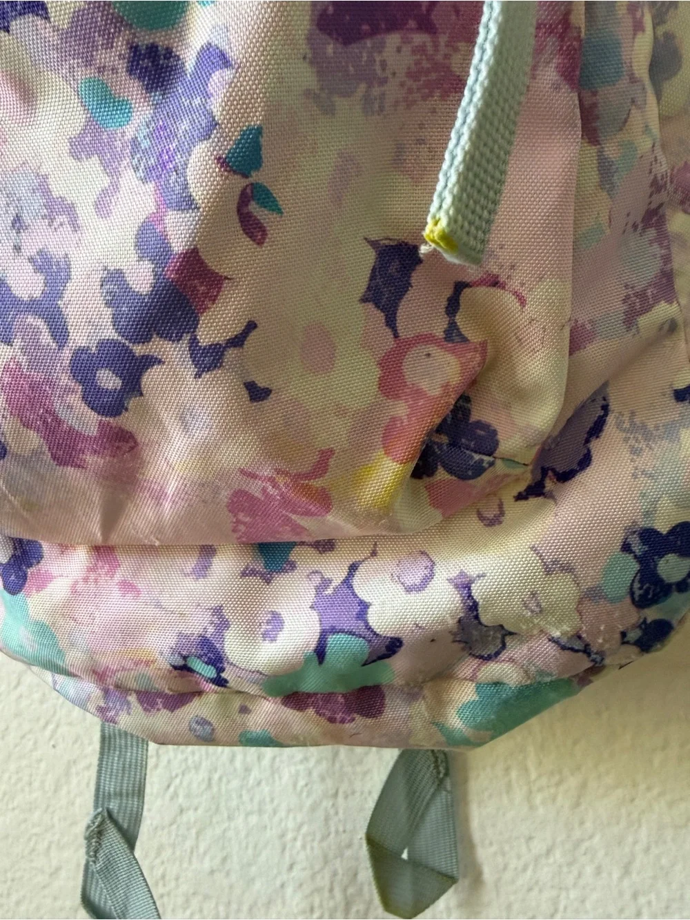 Jansport Floral Backpack Pink Purple Blue School Travel Book Bag Back to School